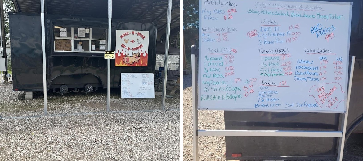 Hogz N Henz R Up N Smoke Menu